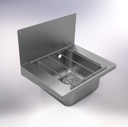 SS/BS6666-FHS Wall Mounted Janitorial Bucket Sink 500mm x 400Mm