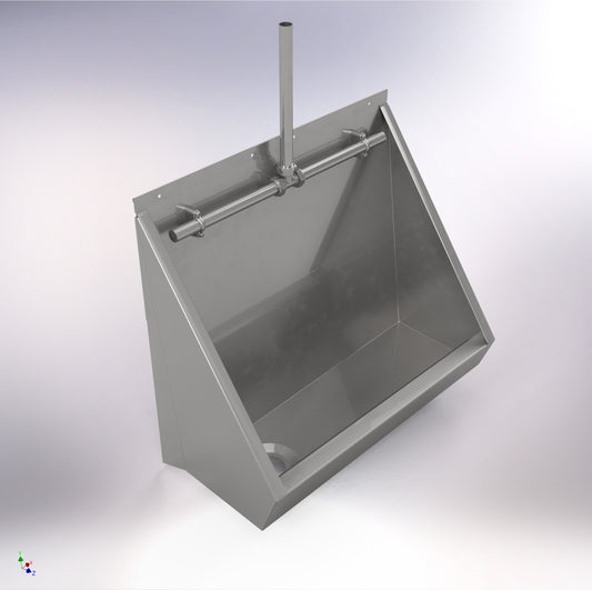 600mm Wall Mounted Trough Urinal