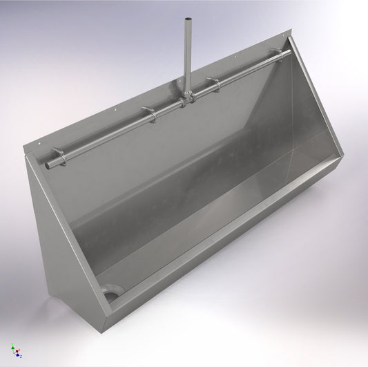 SSW4440/CP 900mm Wall Mounted Trough Urinal