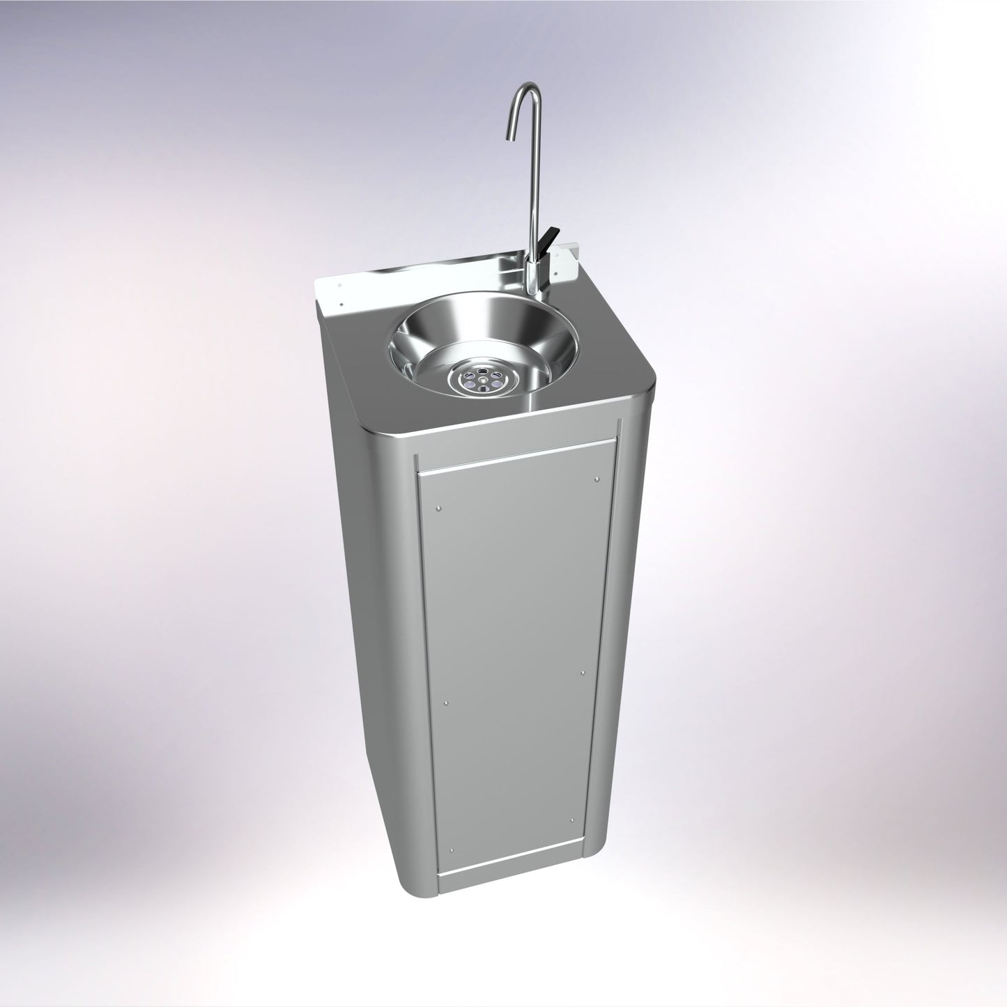 SS/6282-RUS-DFBR Floor Standing Drinking Fountain with Lever Action Cup / Bottle Filler