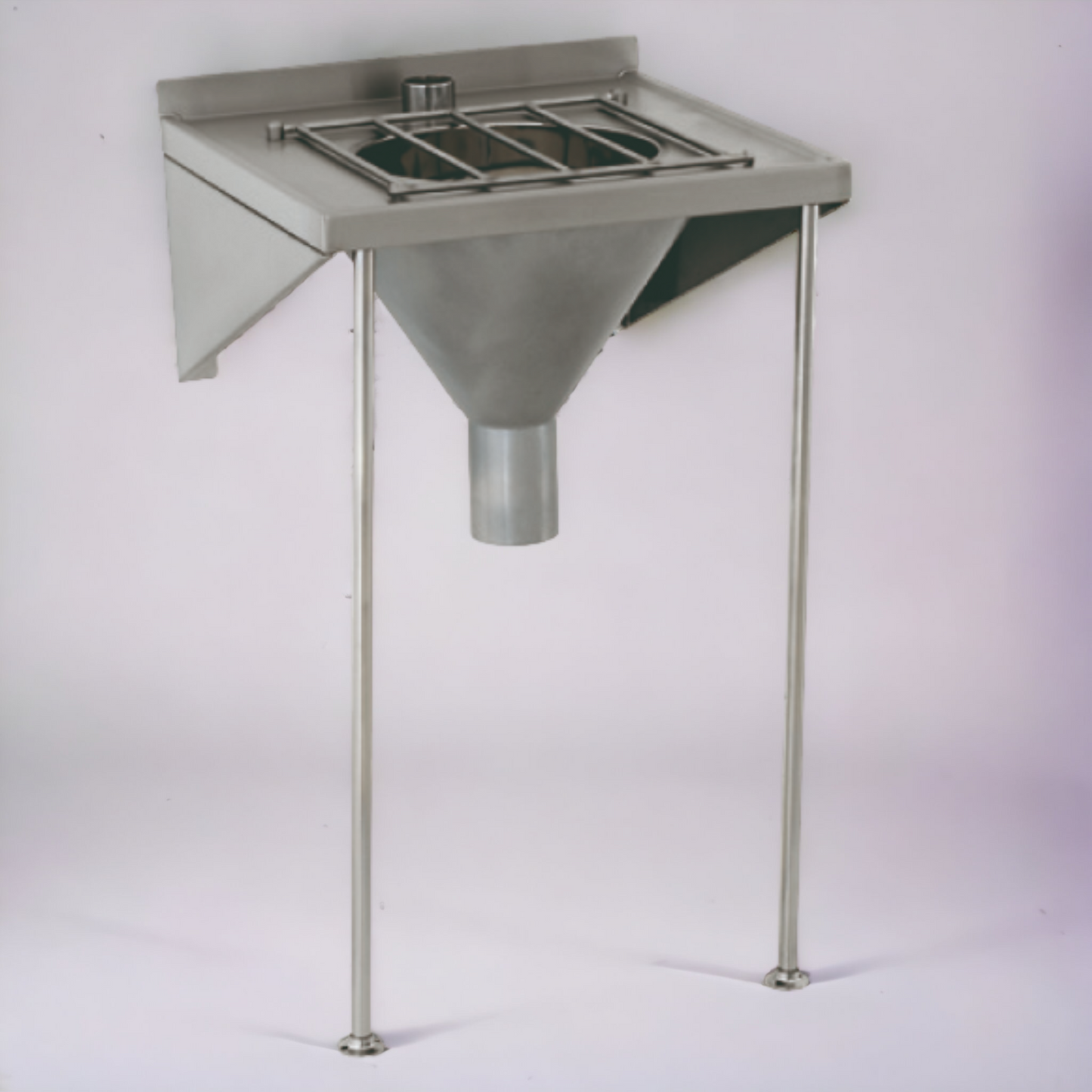 SS/HWM 600 x 600mm Top Inlet Disposal Hopper