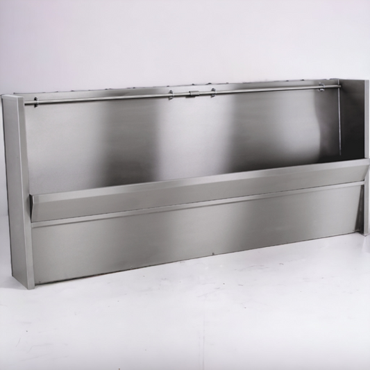 SSS4001/FS 2400mm Floor Standing Slab Urinal with Wall Fixing Ends