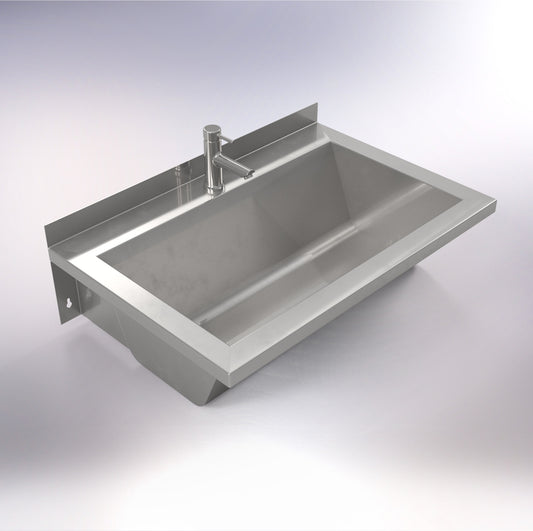 SS81 600mm Wall Mounted Wash Trough