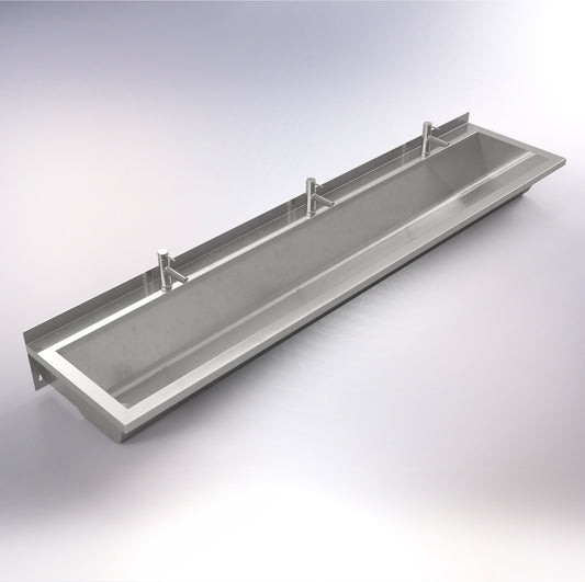 SS81 1800mm Wall Mounted Wash Trough
