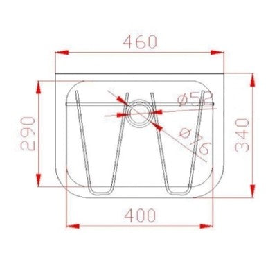 SS/BS6666CP-V Wall Mounted Janitorial Bucket Sink and Grating