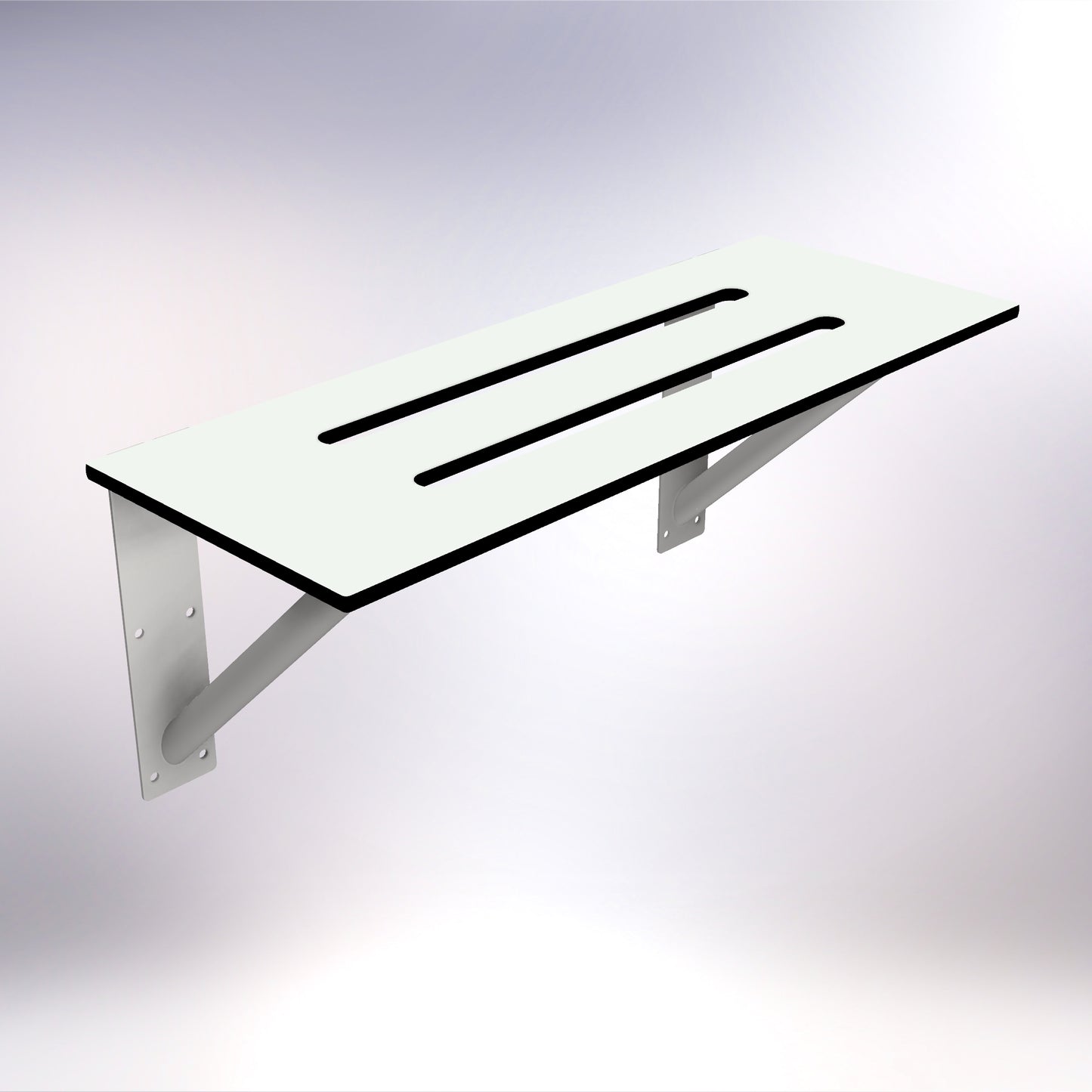 Changing Room Cantilevered Wall Bench Stainless Steel 800mm