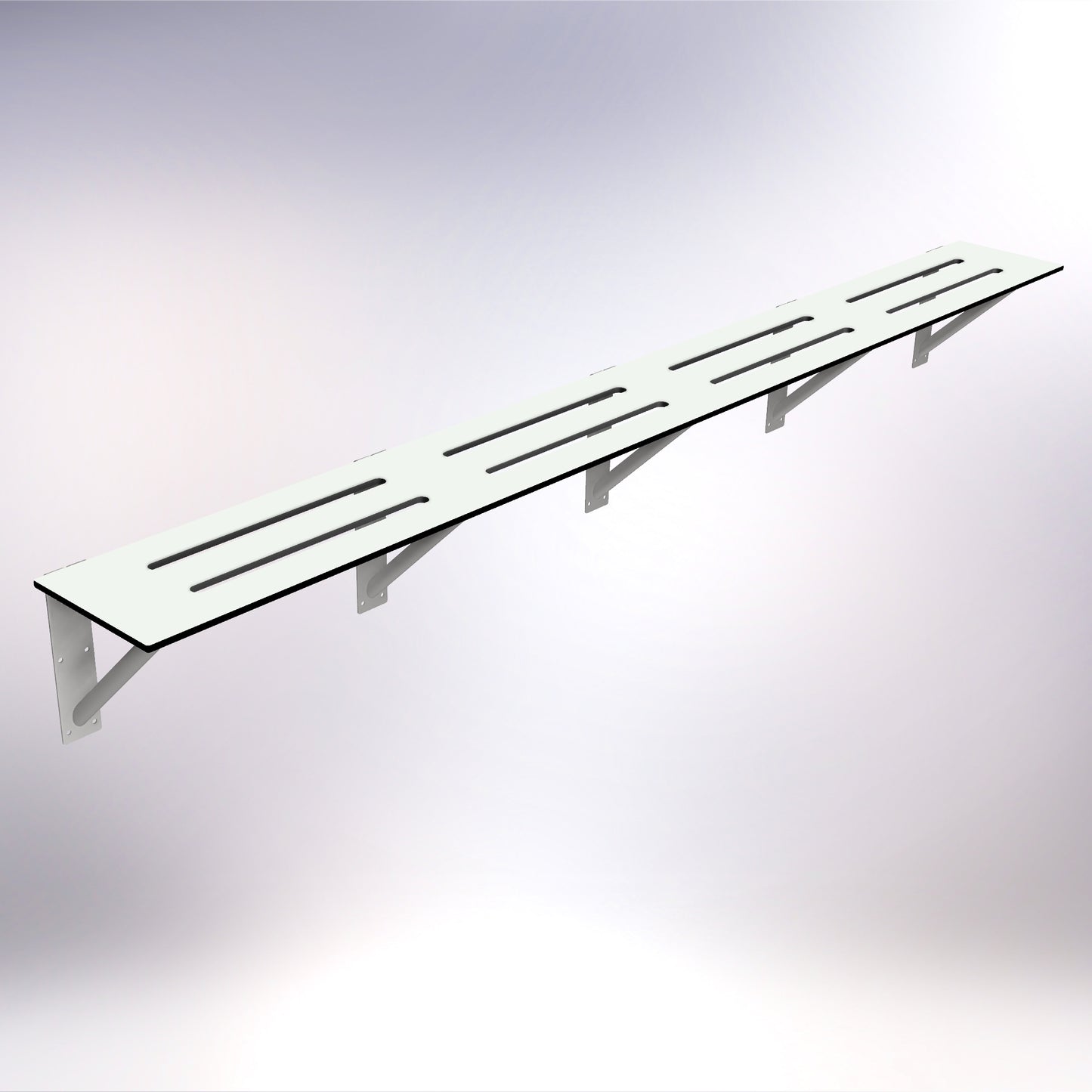 Changing Room Cantilevered Wall Bench Stainless Steel 2750mm