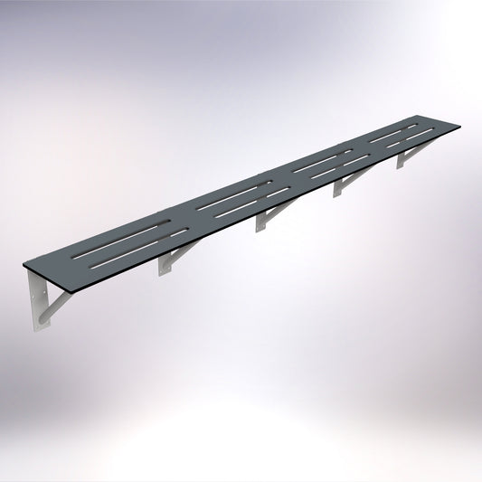 Changing Room Cantilevered Wall Bench Stainless Steel 2750mm