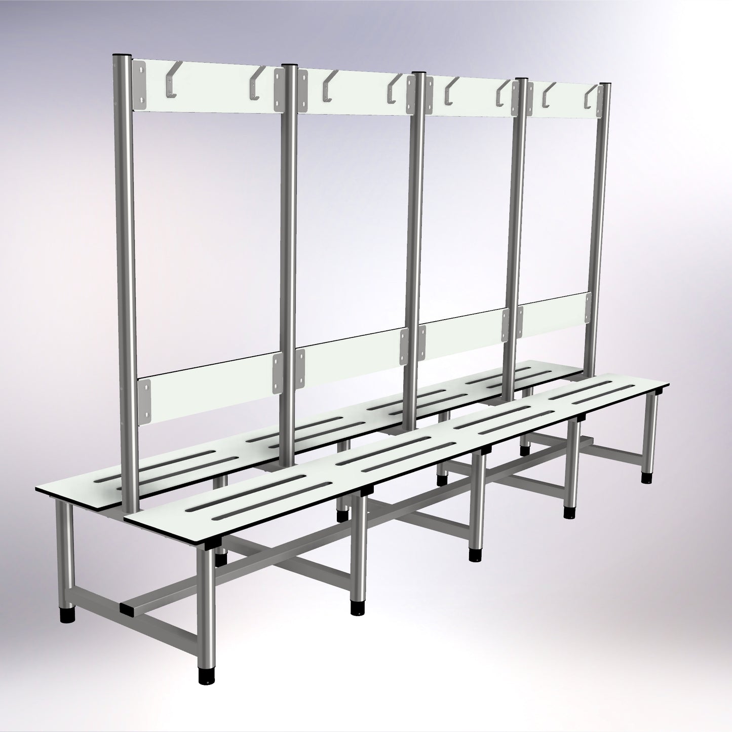 Changing Room Island Bench Stainless Steel 2750mm