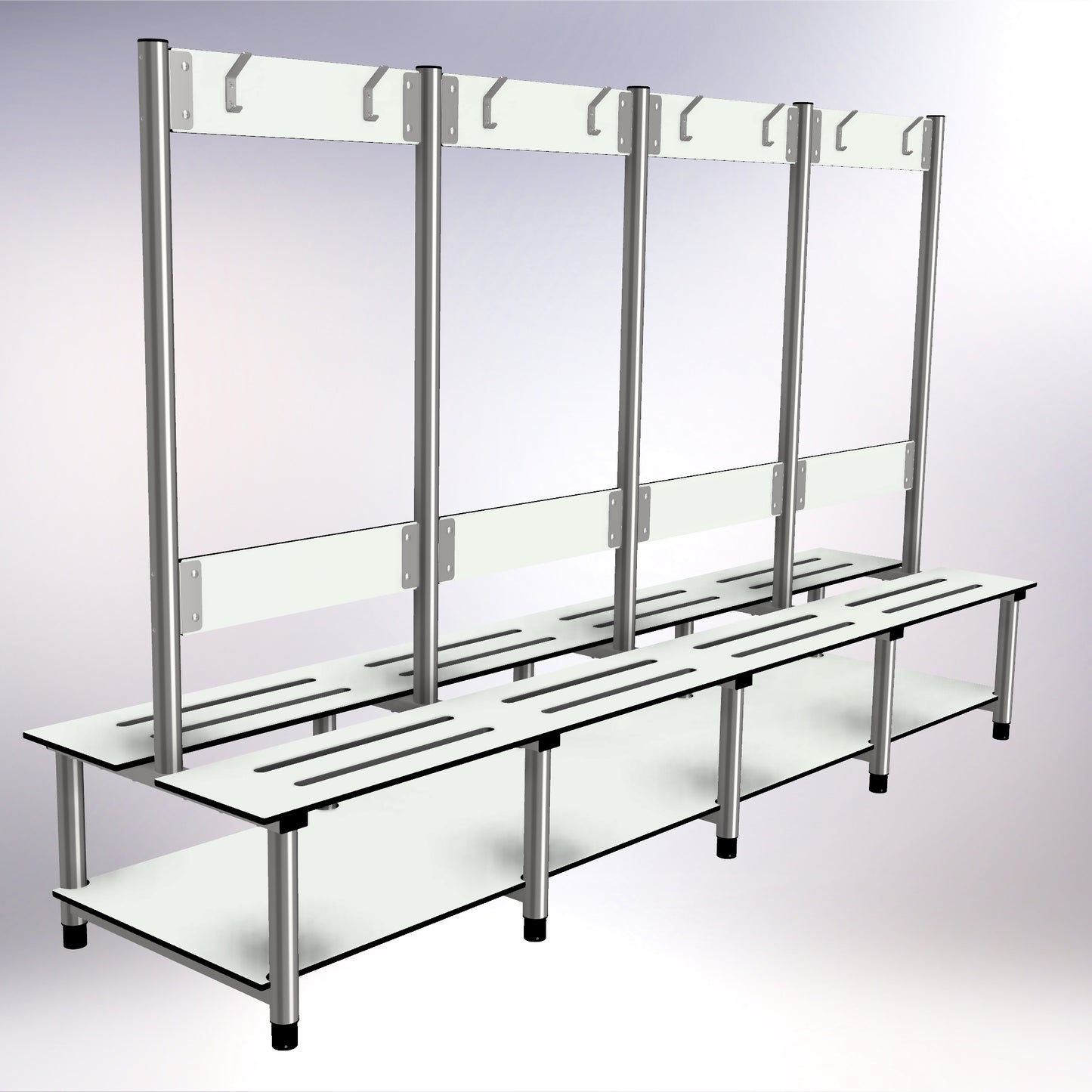 Changing Room Island Bench Stainless Steel 2750mm