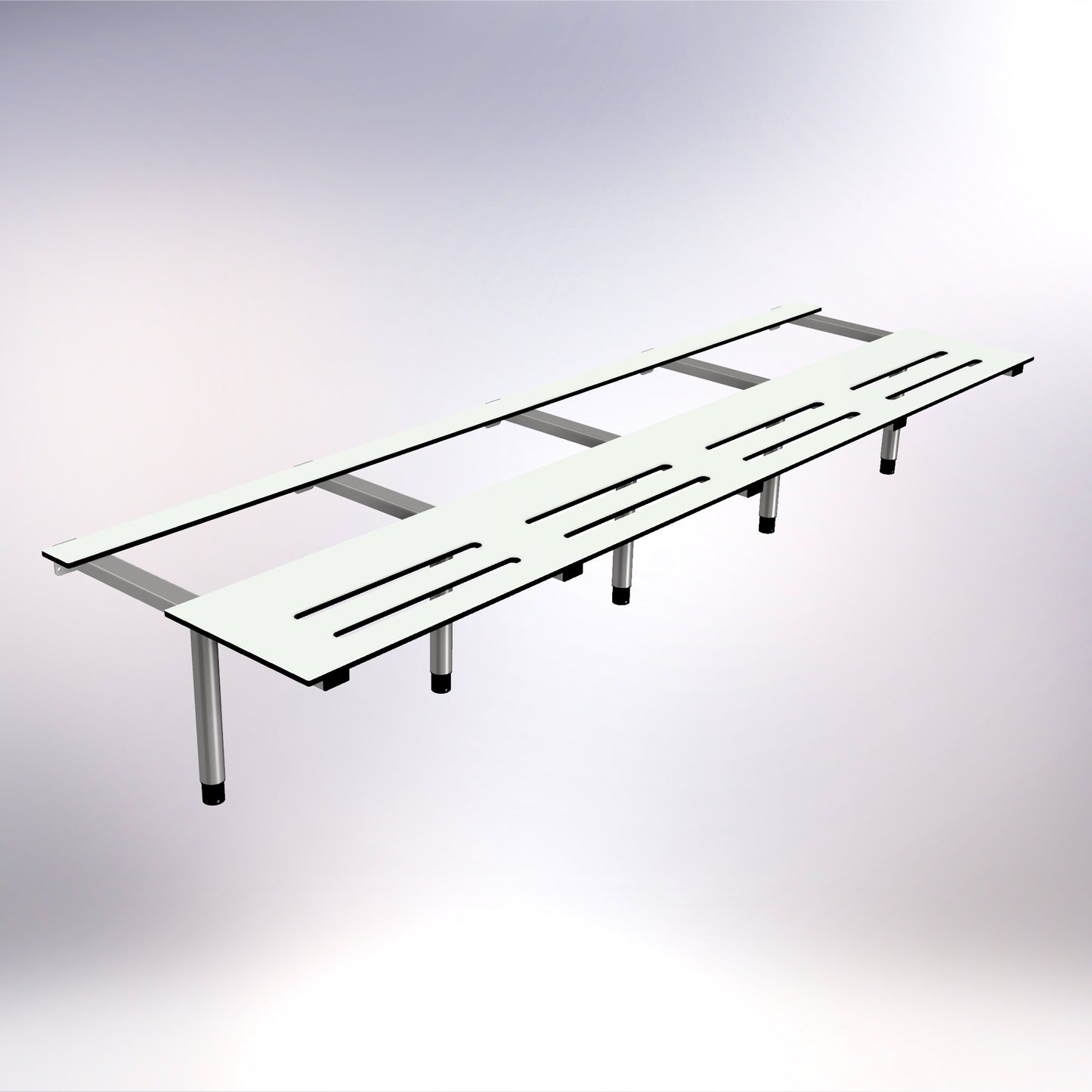 Changing Room Locker Bench Stainless Steel 2750mm