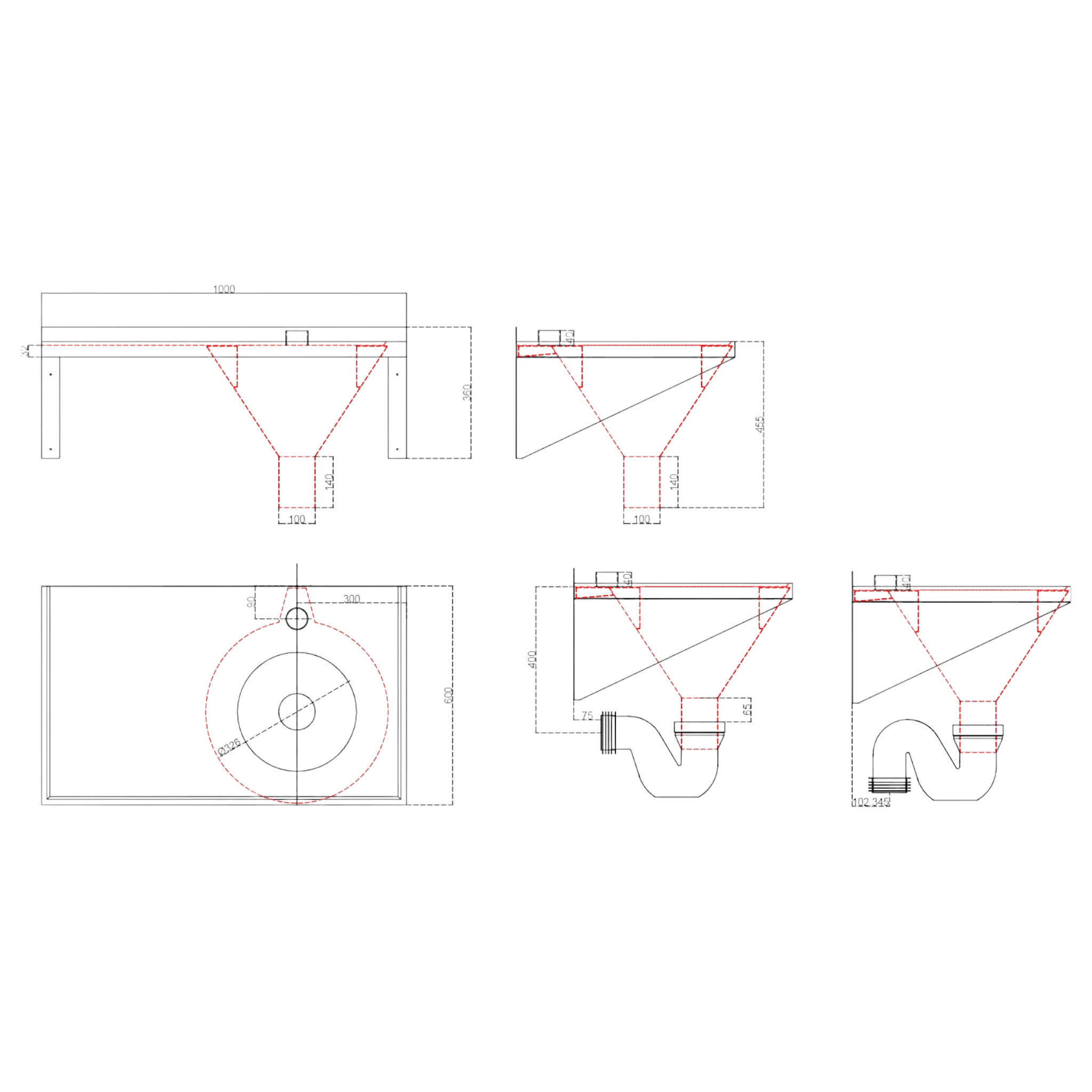 Disposal Inlet Cap SS/SH 1000 x 600mm Top Inlet Disposal Hopper & Drainer – Saville Stainless