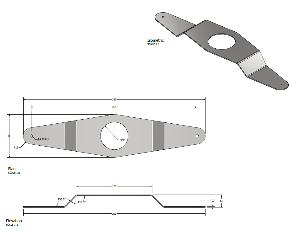 SS/2023-655 Under Mounted Basin Bracket