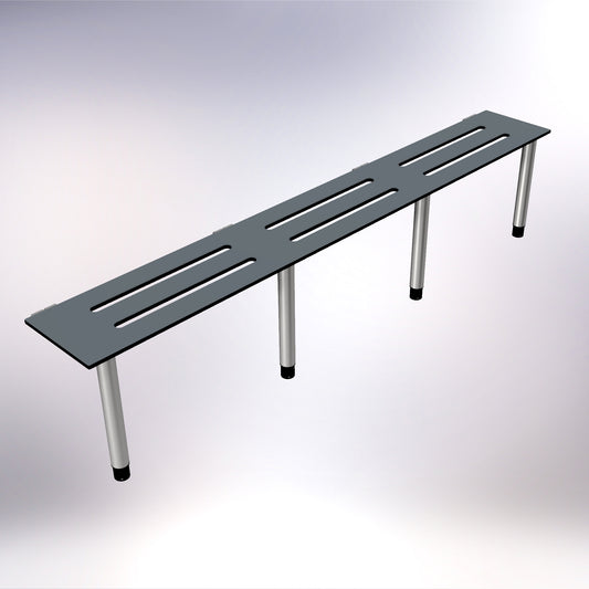 Changing Room Wall Bench Stainless Steel 2100mm