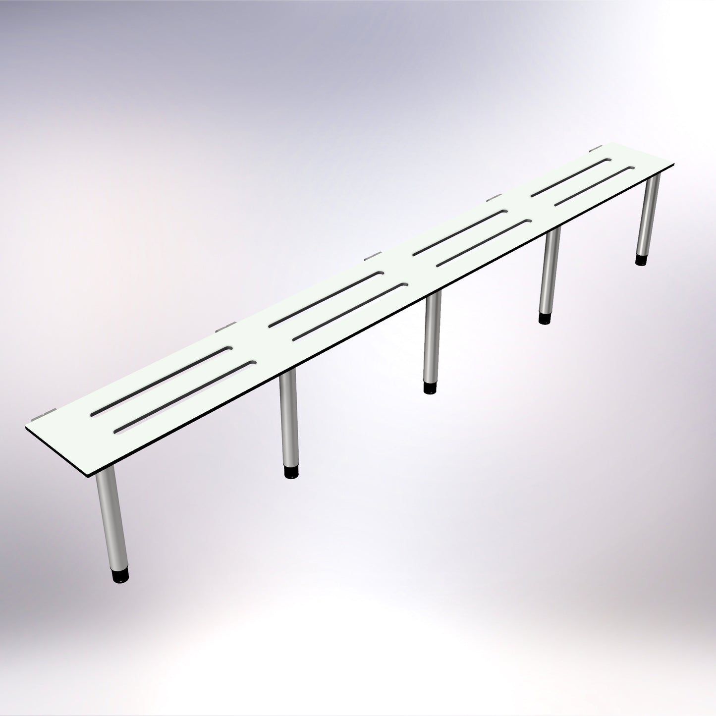 Changing Room Wall Bench Stainless Steel 2750mm