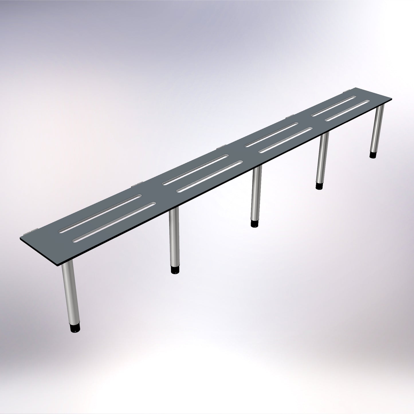 Changing Room Wall Bench Stainless Steel 2750mm