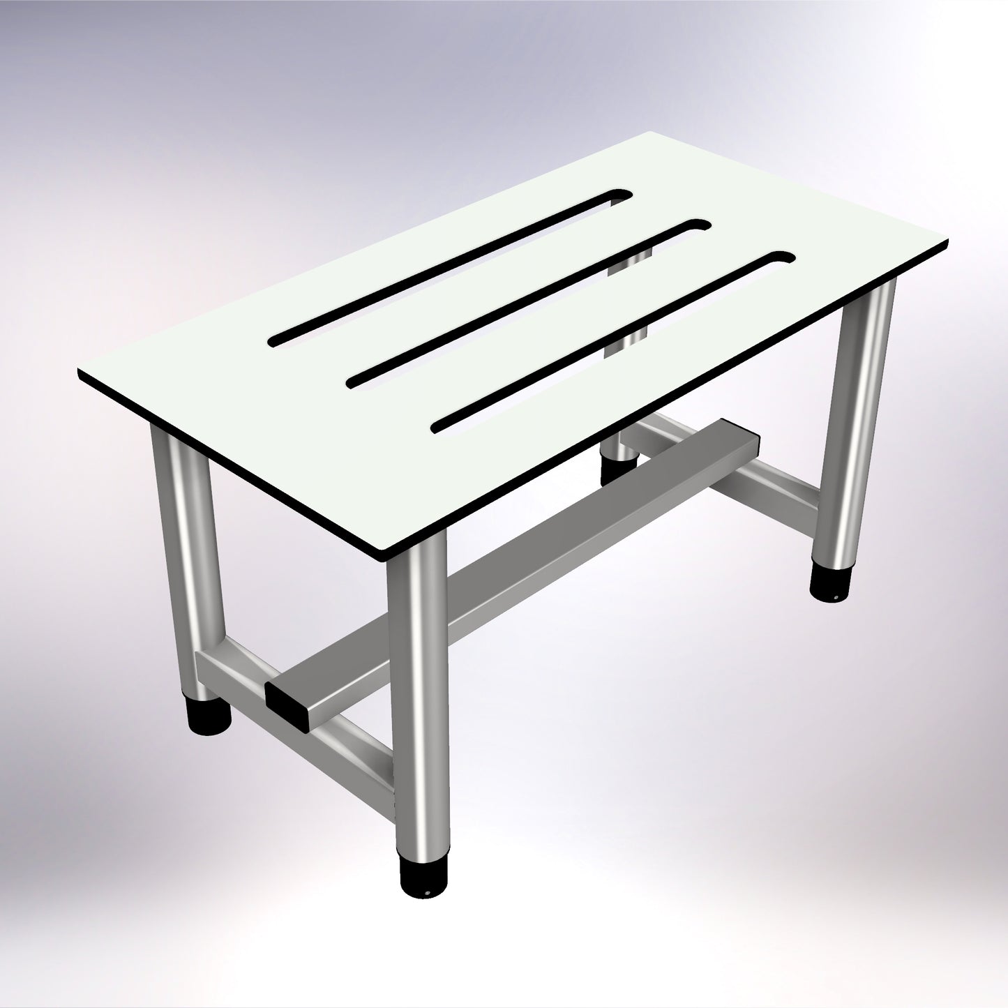 Changing Room Free Standing Bench Stainless Steel 800mm