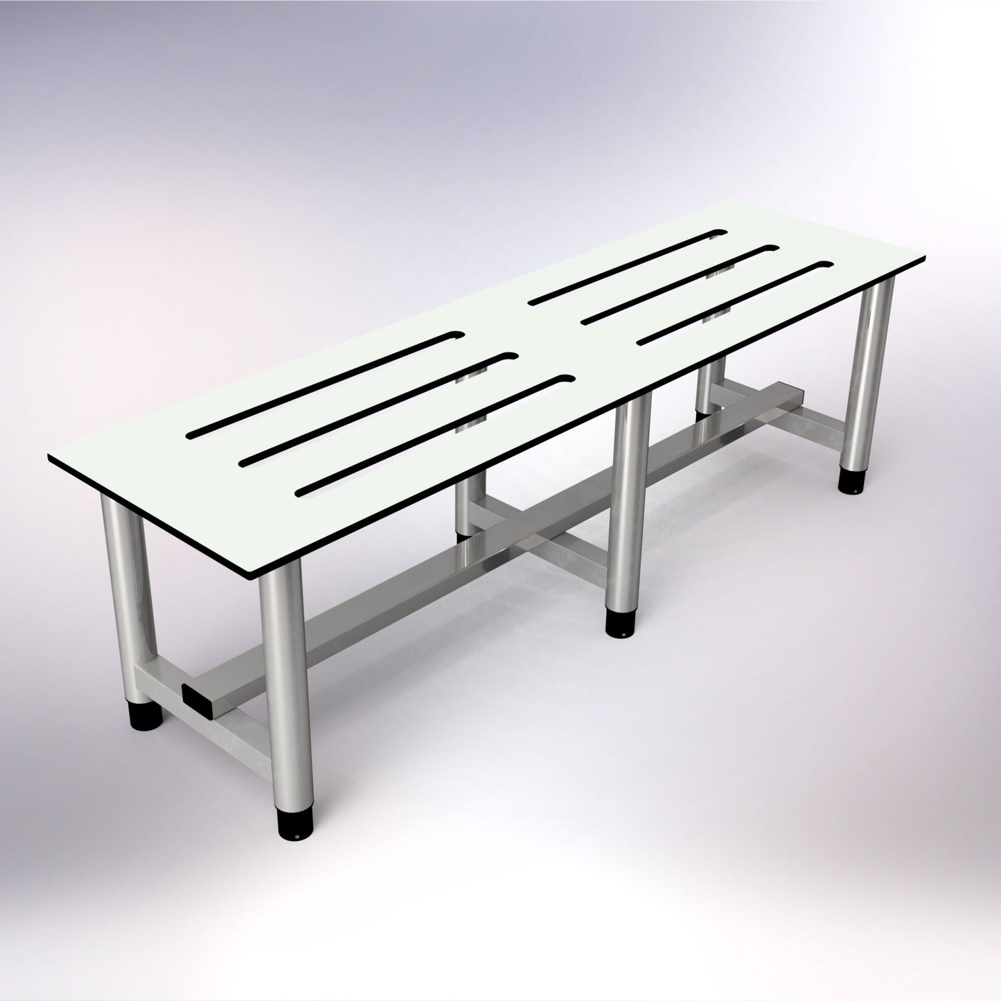 Changing Room Free Standing Bench Stainless Steel 1450mm