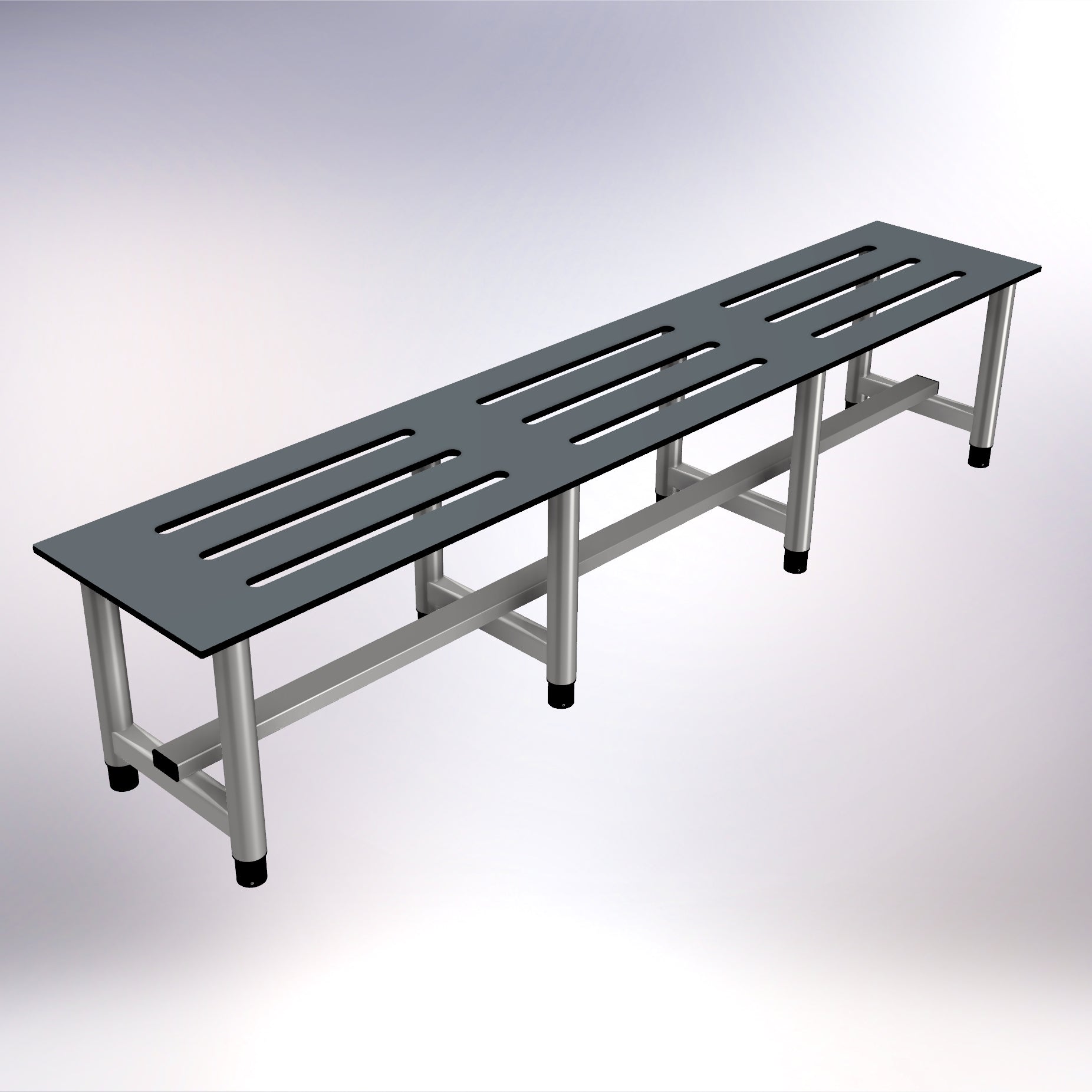 Changing Room Free Standing Bench Stainless Steel 2100mm – Saville ...