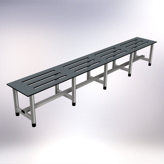 Changing Room Free Standing Bench Stainless Steel 2750mm