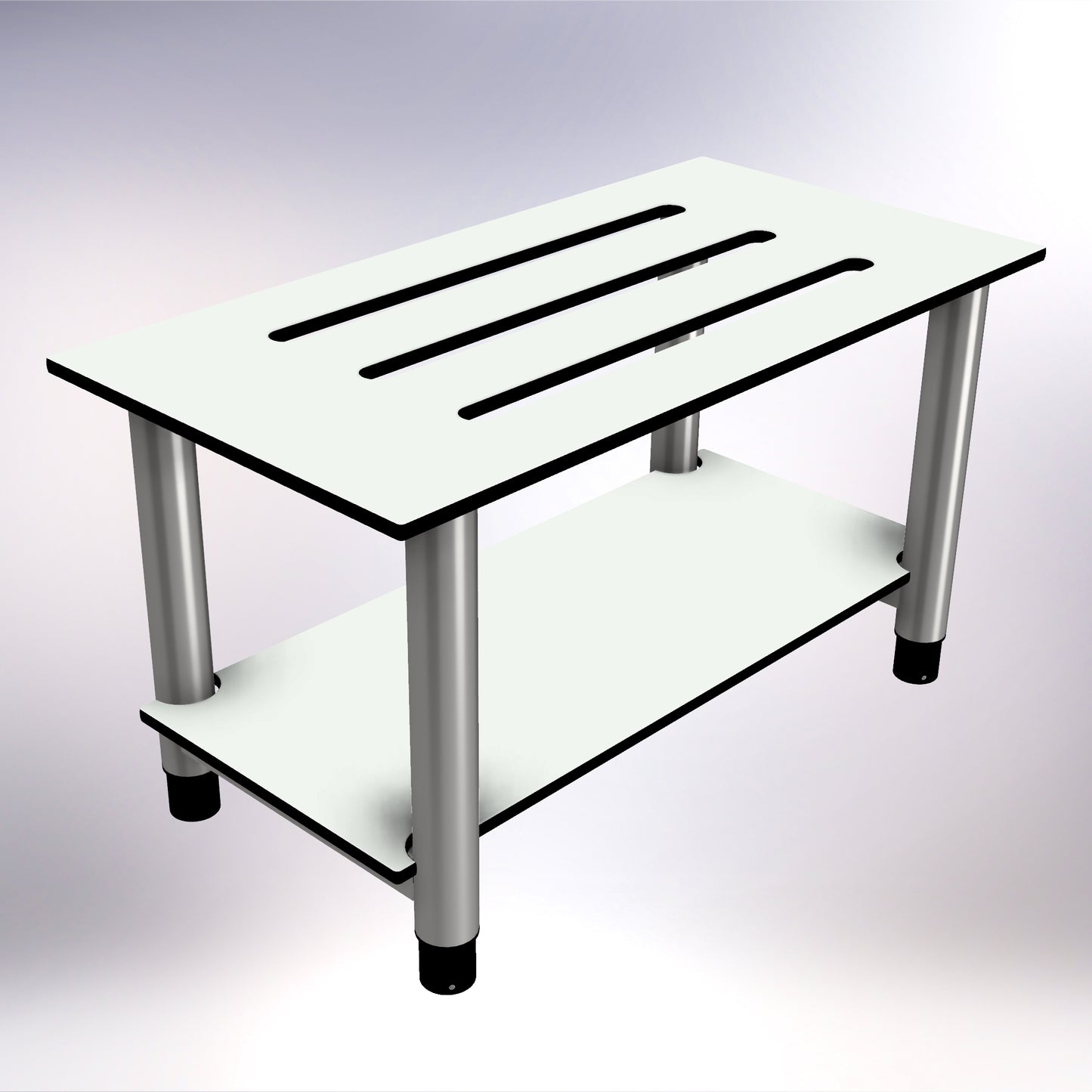 Changing Room Free Standing Bench Stainless Steel 800mm