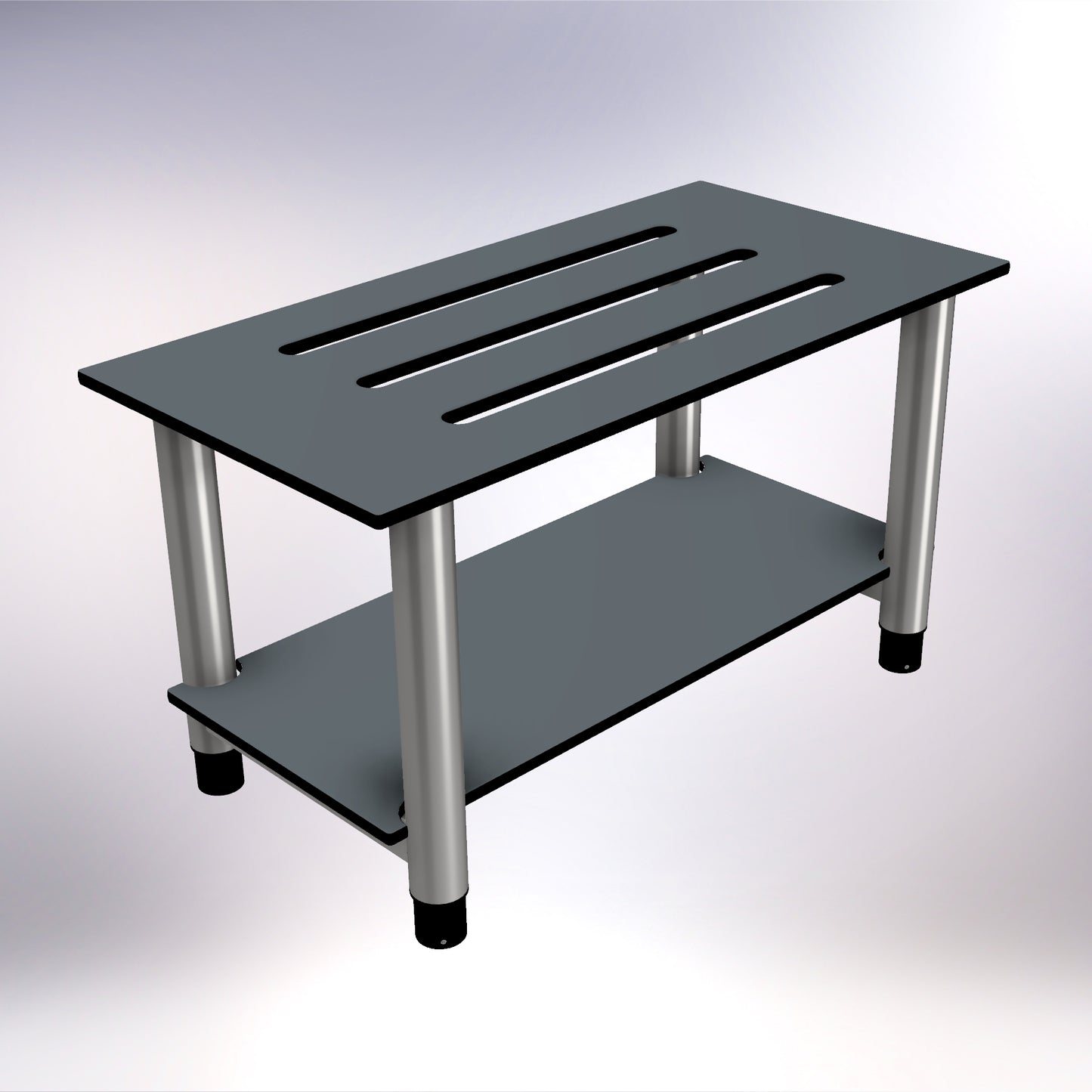 Changing Room Free Standing Bench Stainless Steel 800mm