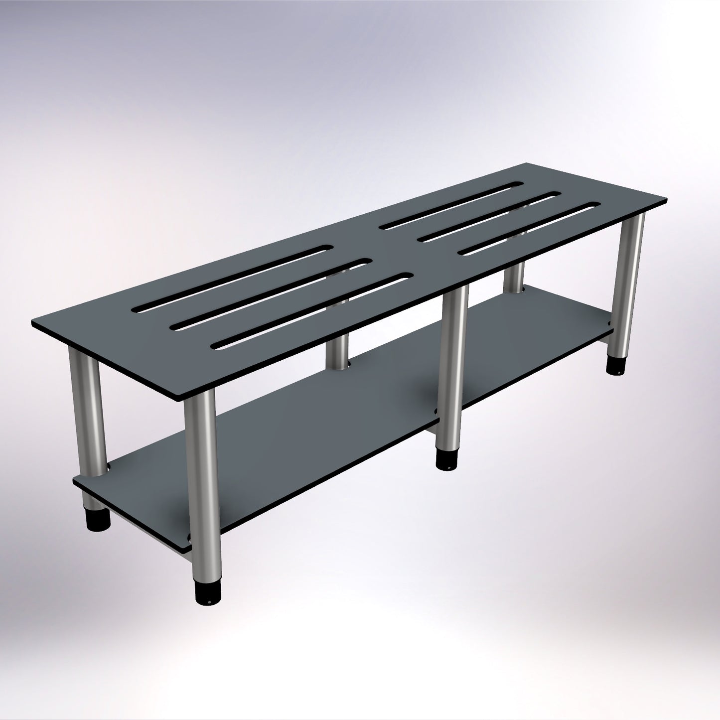 Changing Room Free Standing Bench Stainless Steel 1450mm