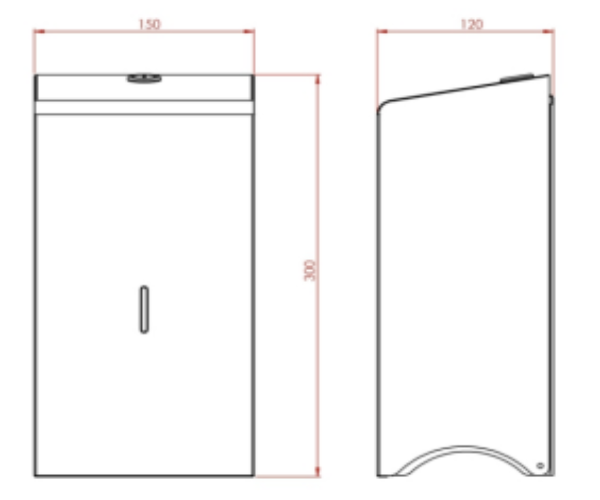 SS/PL44-MDS Double Corematic Toiler Roll Holder